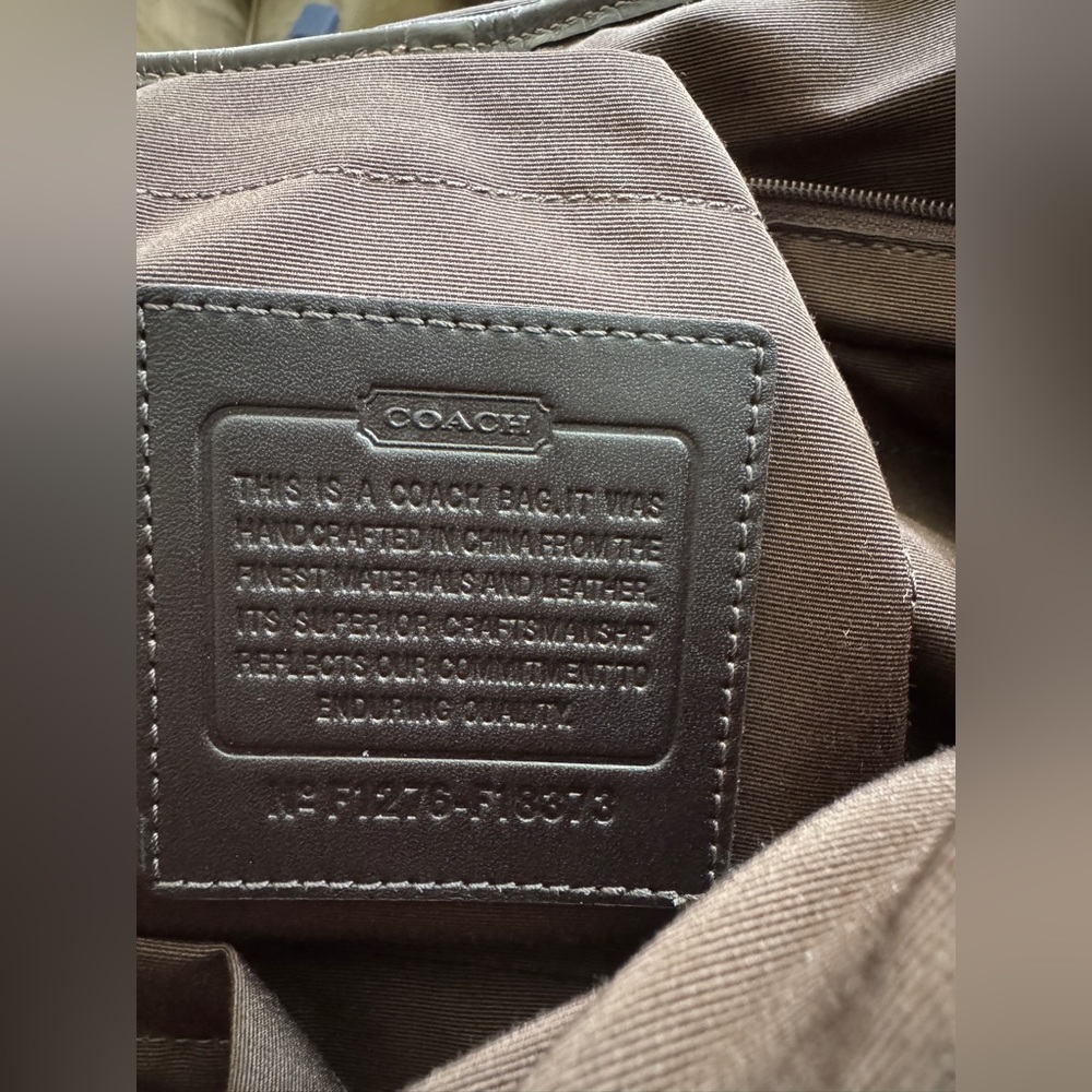 Coach Tan and Brown Signature Baby Messenger Bag - Picture 5 of 5